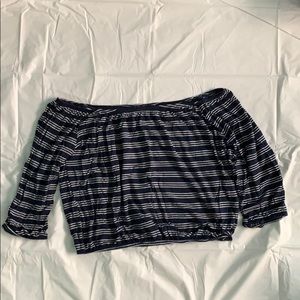 Striped Off-the-Shoulder Top